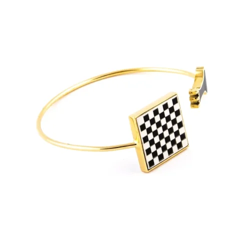 Chess Collection: Yellow Gold Bangle